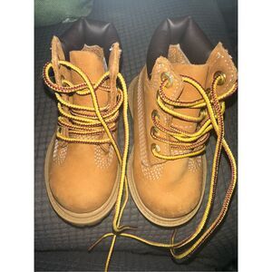Timberland Premium 6" Waterproof Boots (TD) Wheat (TB012809 713) Childs 4C NWOB